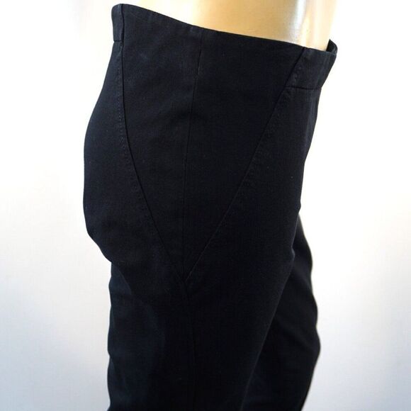 Brunello Cucinelli Crop Leggings Black Pants Size 8 Made In Italy - Picture 5 of 13
